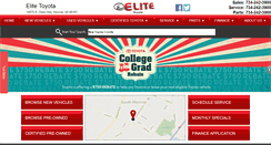 Desktop Screenshot of elitetoyota.com