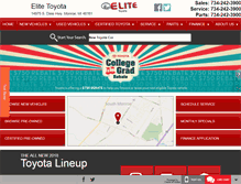 Tablet Screenshot of elitetoyota.com
